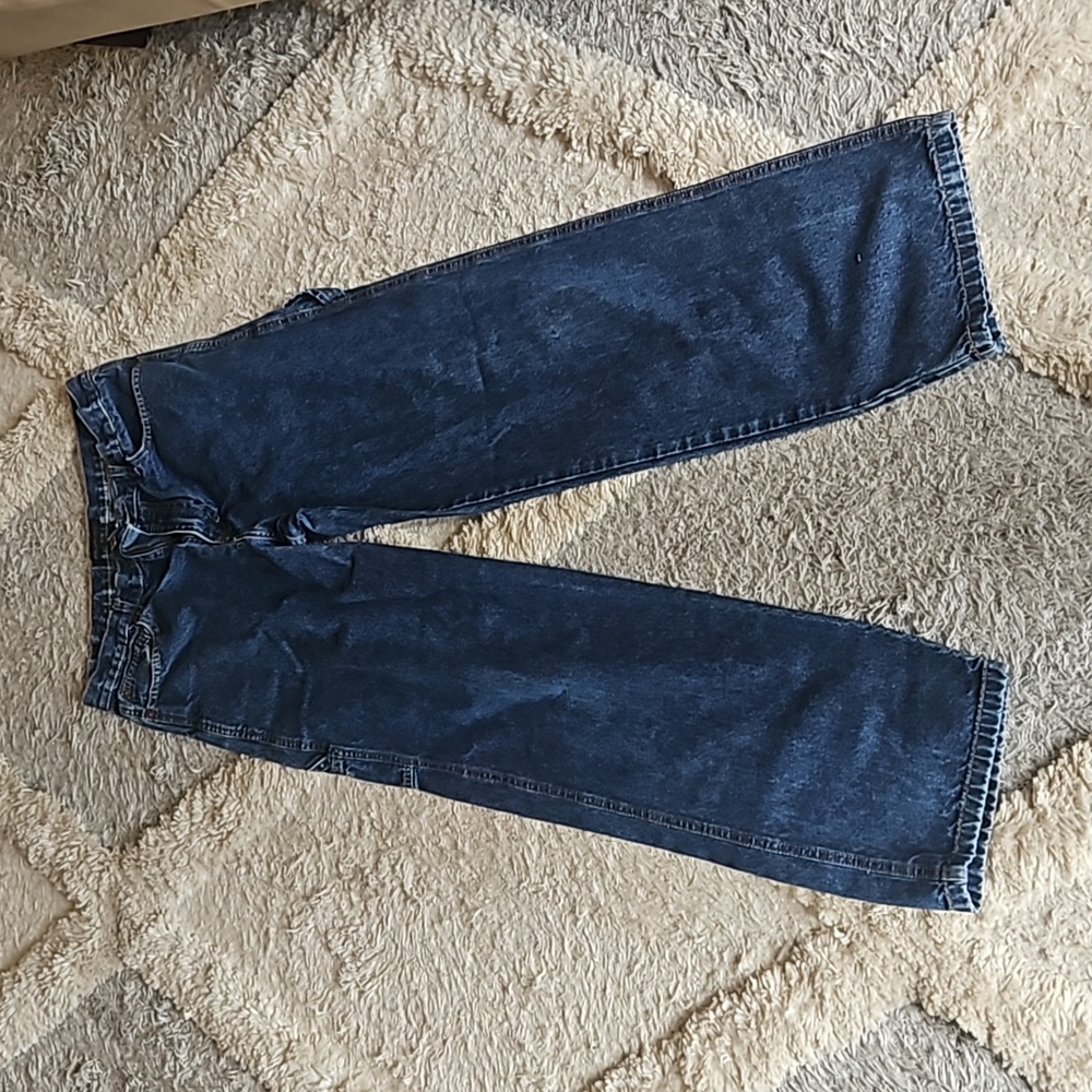 Vintage Perry Ellis America Dark Blue Carpenter Jeans - Sz 34x32